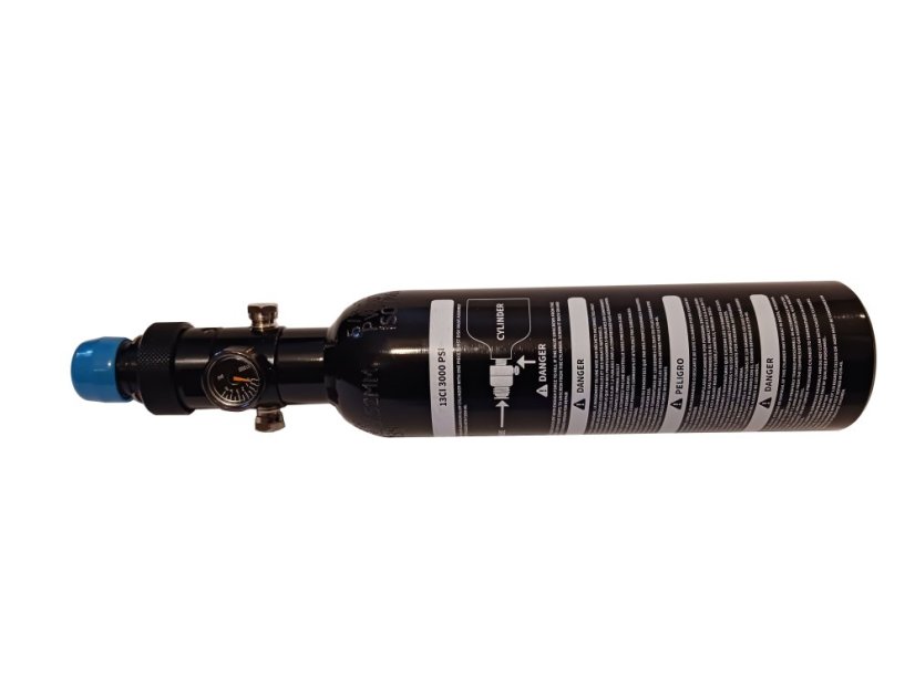HPA 0,21L (13ci) Tank with ON/OFF Regulator (3000 psi/850 psi)