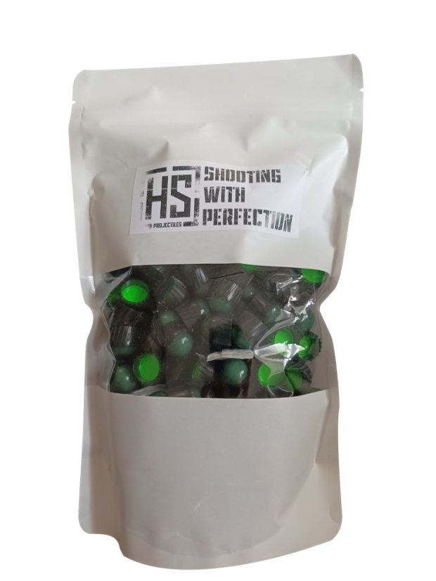 HS Projectiles Green/Green - Qty: Box 600 pcs ( 3x 200 pcs bag)